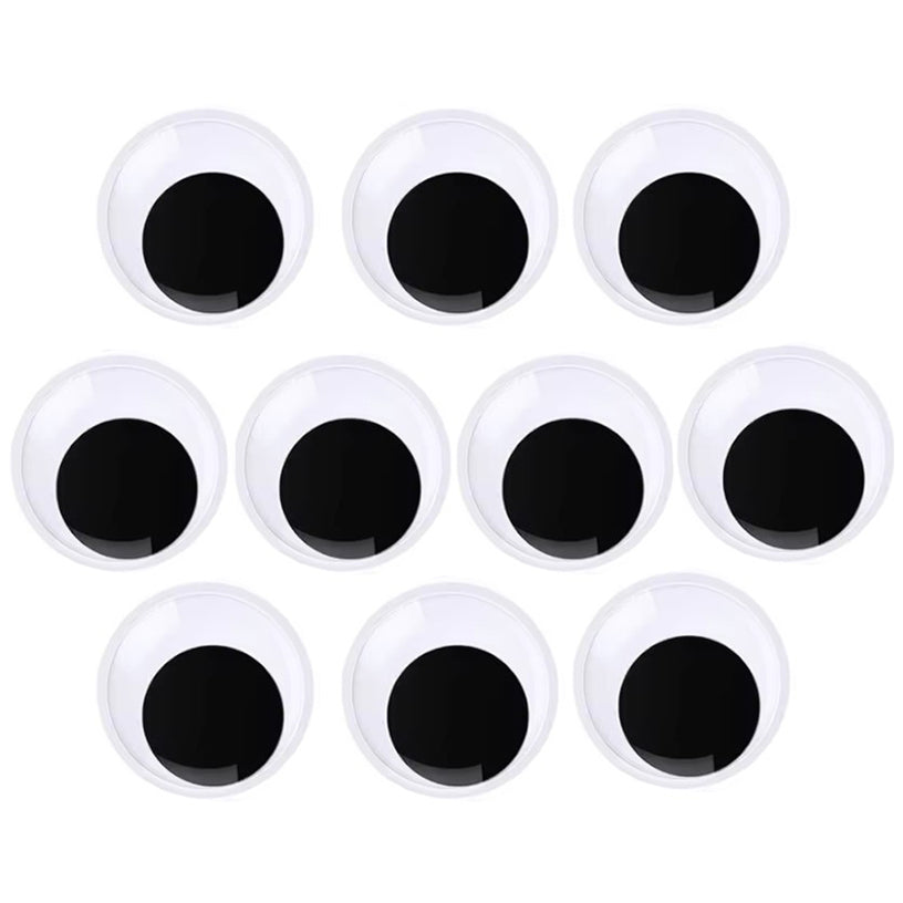 Large Self Adhesive Wiggle Googly Eyes for Crafts Halloween Decorations and DIY Projects