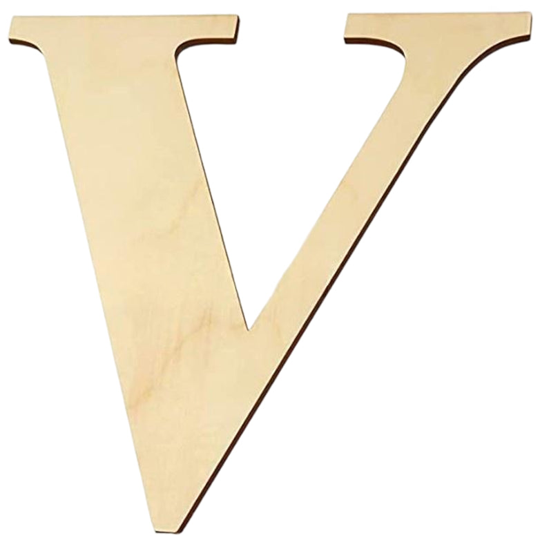 17 Inch Large Unfinished Wooden Letters and Numbers for Crafts and Home Event Decorations