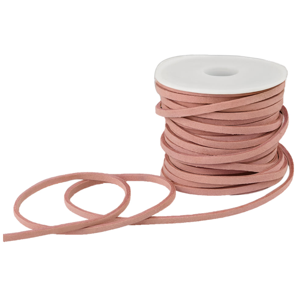 2.6mm x 5m Flat Genuine Leather Cord for Braiding, Jewelry Making, and Craft Projects