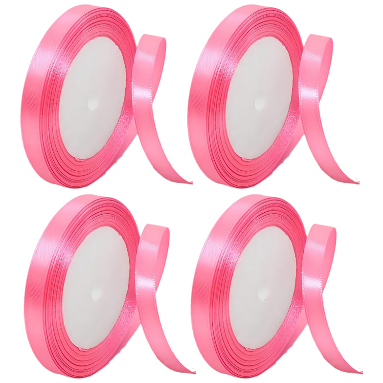 Satin Ribbon 4 Rolls 40 Yards for Gift Wrapping Crafts Weddings and Decorations