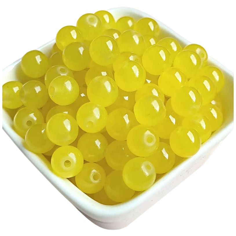 Multicolor Natural Stone Beads for Jewelry Making Round Genuine Gemstone Beading Set, Pack of 100