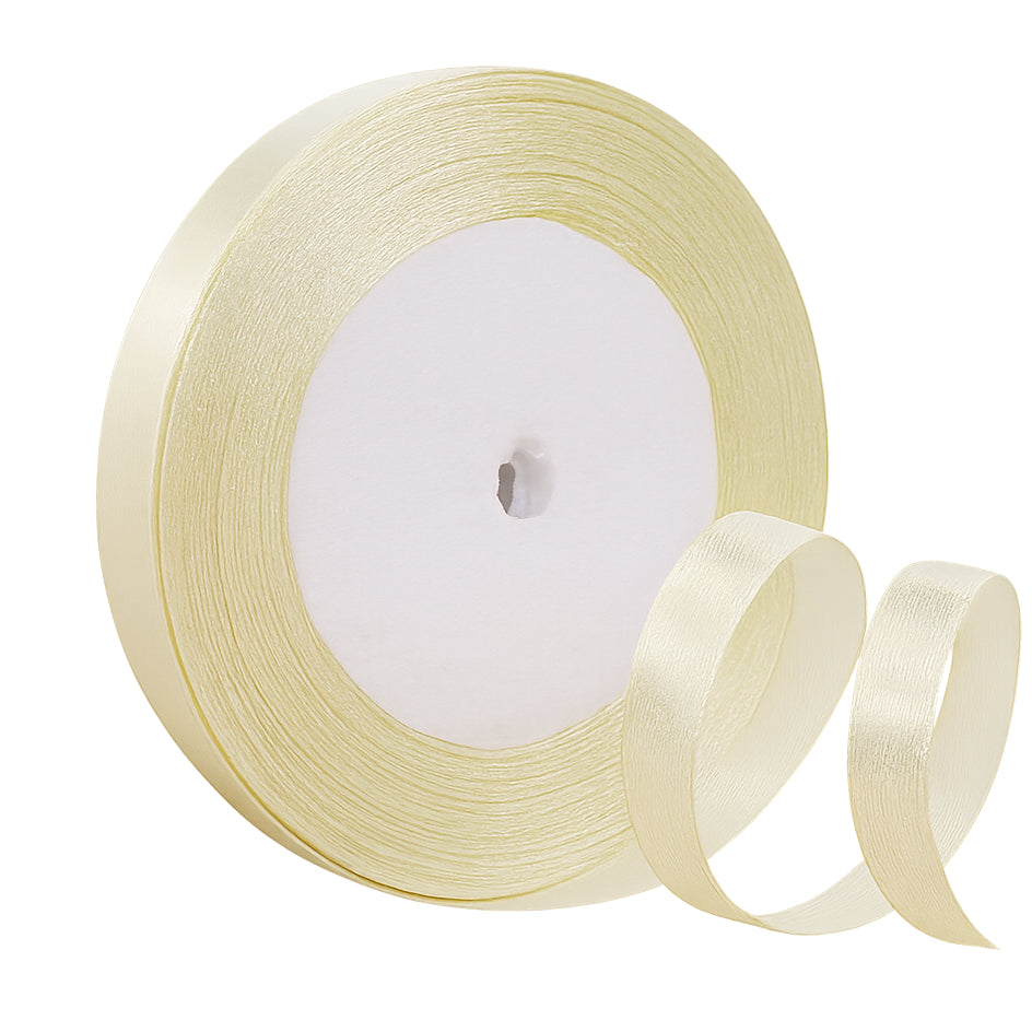Satin Ribbon 3/8 Inch Wide Single Face Polyester Roll 23 Yards for Crafts and Decoration