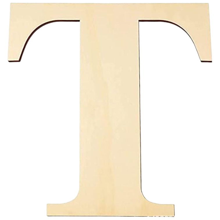 17 Inch Large Unfinished Wooden Letters and Numbers for Crafts and Home Event Decorations