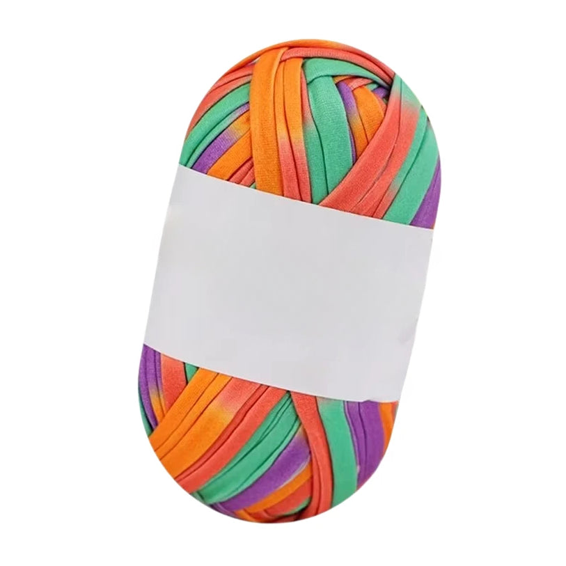 Polyester T-Shirt Yarn for Crochet Bags, Baskets, Coasters, and Crafts, 100g/3.53oz 48 Yards