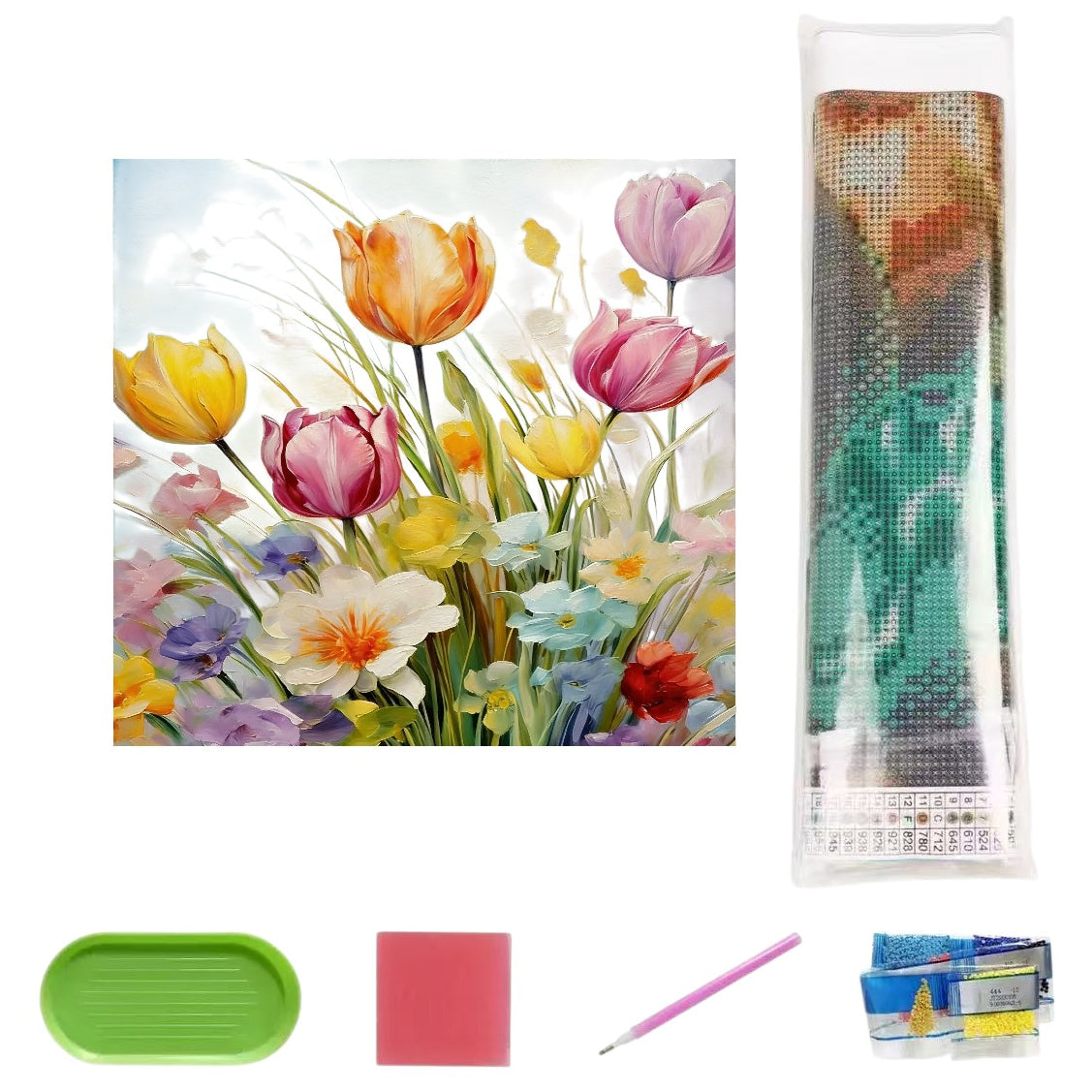 5D Full Drill Diamond Painting Kit 30x40cm HD Canvas with Tools for DIY Wall Decor Gift Crafts