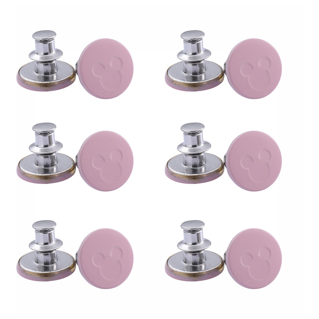 No Sew Jean Button Pins Adjustable Reusable Waist Tightener for Loose Jeans. Set of 12