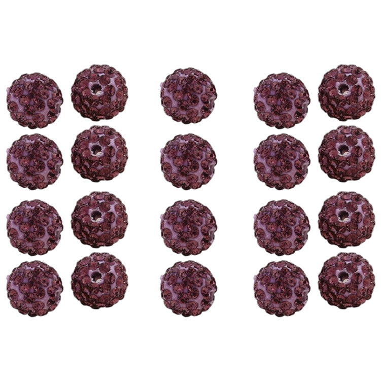 10mm White Rhinestone Beads for Jewelry Making Round Disco Crystal Beads for DIY Bracelets, Earrings and Necklaces