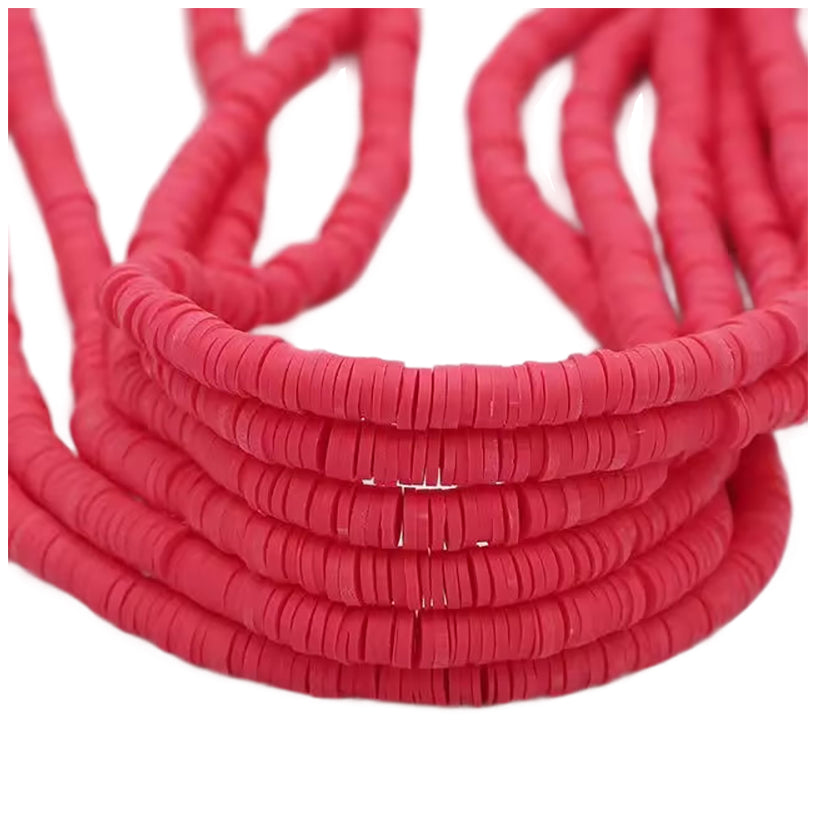 6mm Heishi Clay Beads for Jewelry Making Bracelets and Necklaces, Pack of 3000