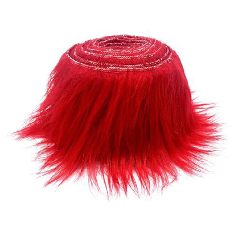 60 Inch Faux Fur Fabric Precut Strips Fluffy Craft Fur for Gnome Beards and Costumes