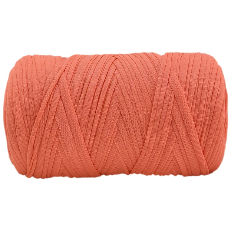 Polyester T-Shirt Yarn Thick Crochet Fabric Ribbon for Knitting Bags, Rugs, and Crafts, 400 Grams/14.11oz, 142.17 yards