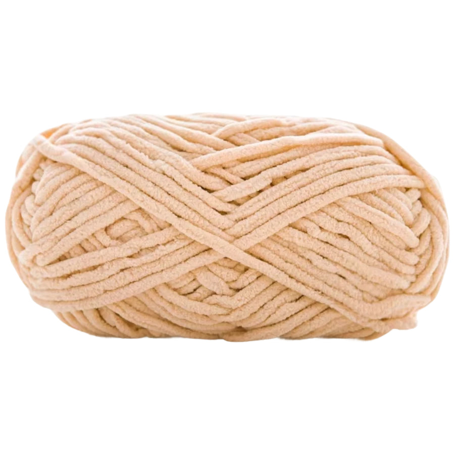Soft Velvet Chenille Yarn for Crocheting, 100g/3.53oz, 74.3 Yards, Baby Blanket Yarn