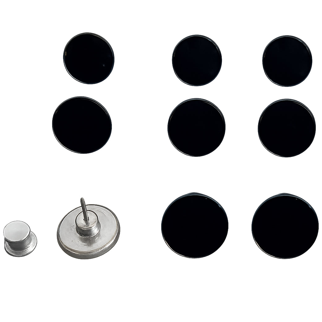 8 Sets Adjustable 17mm Metal Jean Buttons with Pins for Pants and Loose Jeans