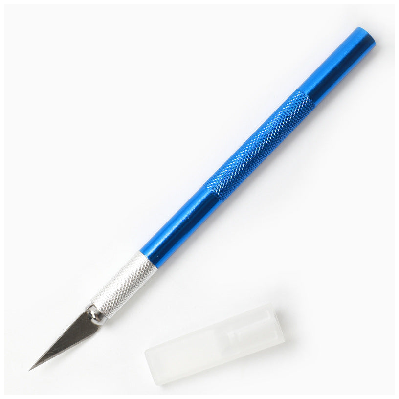 Precision Aluminum Utility Knife with Safety Cap for Fine Cutting Crafts DIY Projects Paper Cardboard and Vinyl