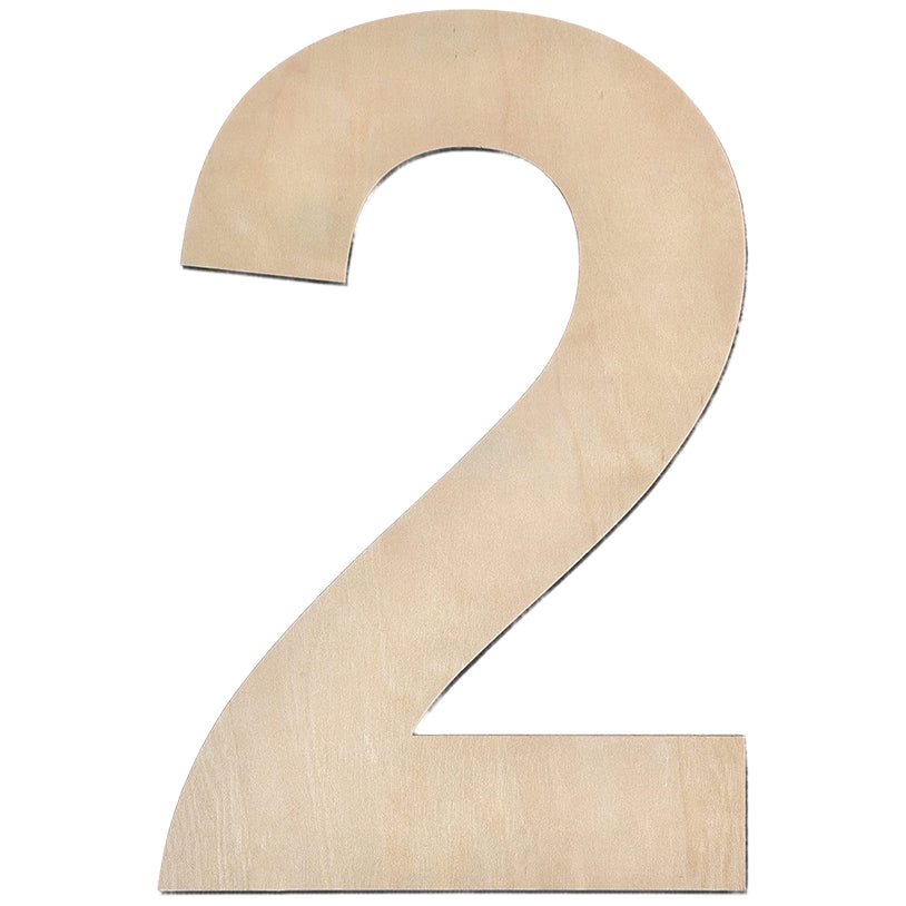 17 Inch Large Unfinished Wooden Letters and Numbers for Crafts and Home Event Decorations