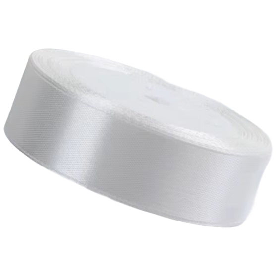 Single Face Polyester Satin Ribbon 1 Inch 25 Yards Solid Fabric for Gift Wrapping Bows and Decor