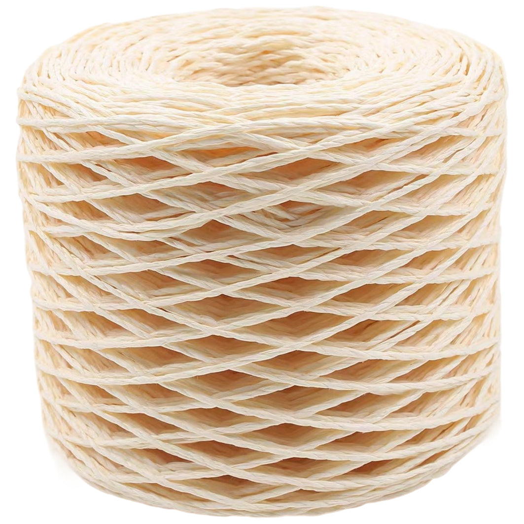 Colorful Double Strand Raffia Paper Rope 200m for DIY Hats, Bags & Crafts, 110 Grams/3.88oz 218.72 yards