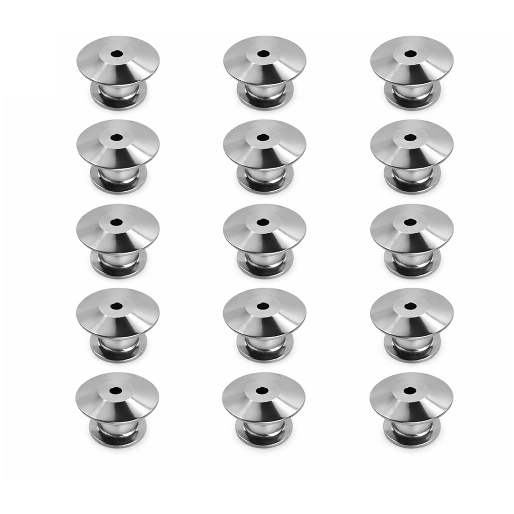 Metal Locking Pin Backs Secure Clasp Keepers for Brooch Enamel and Lapel Pins