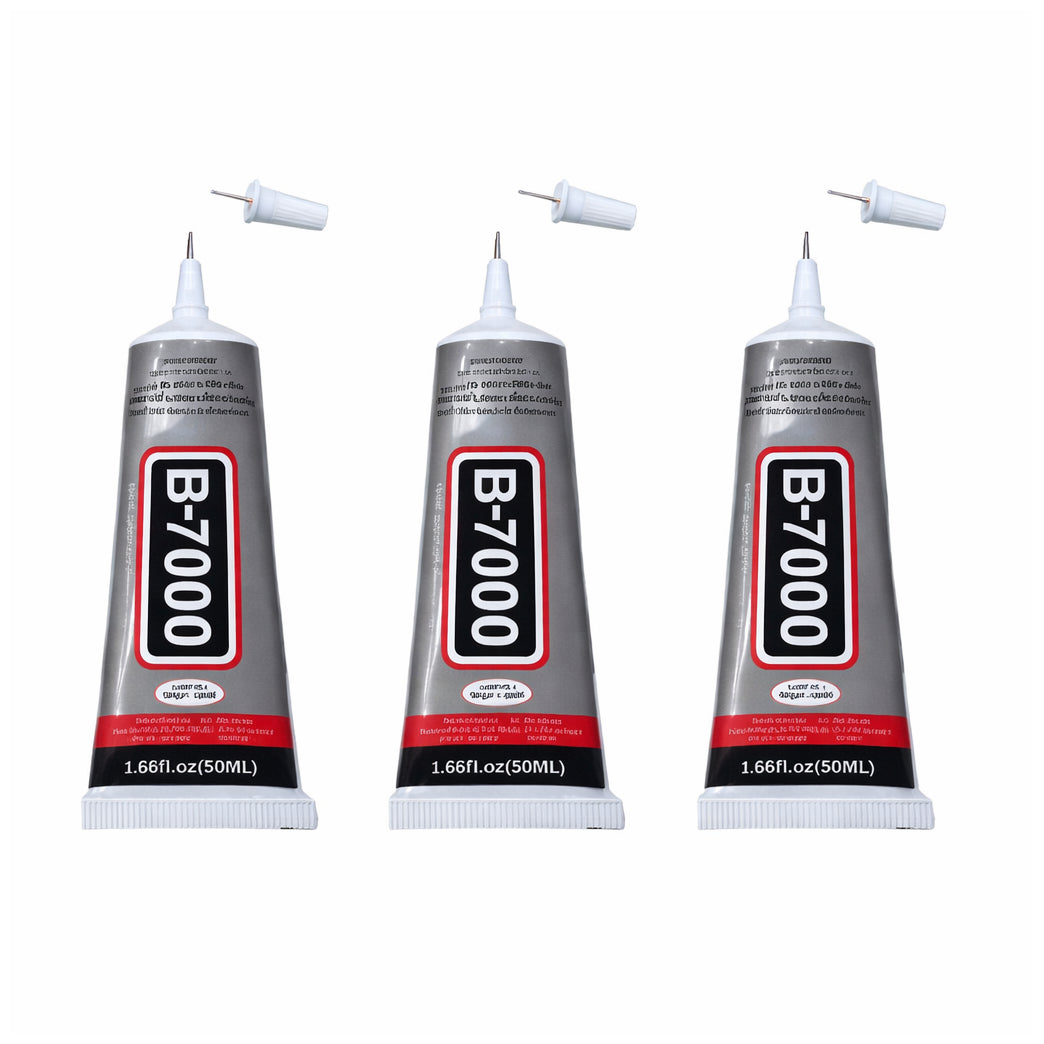 Clear B7000 Rhinestone and Jewelry Glue Transparent Adhesive for Fabric, Phone Repair, Crystal Gems and DIY Crafts