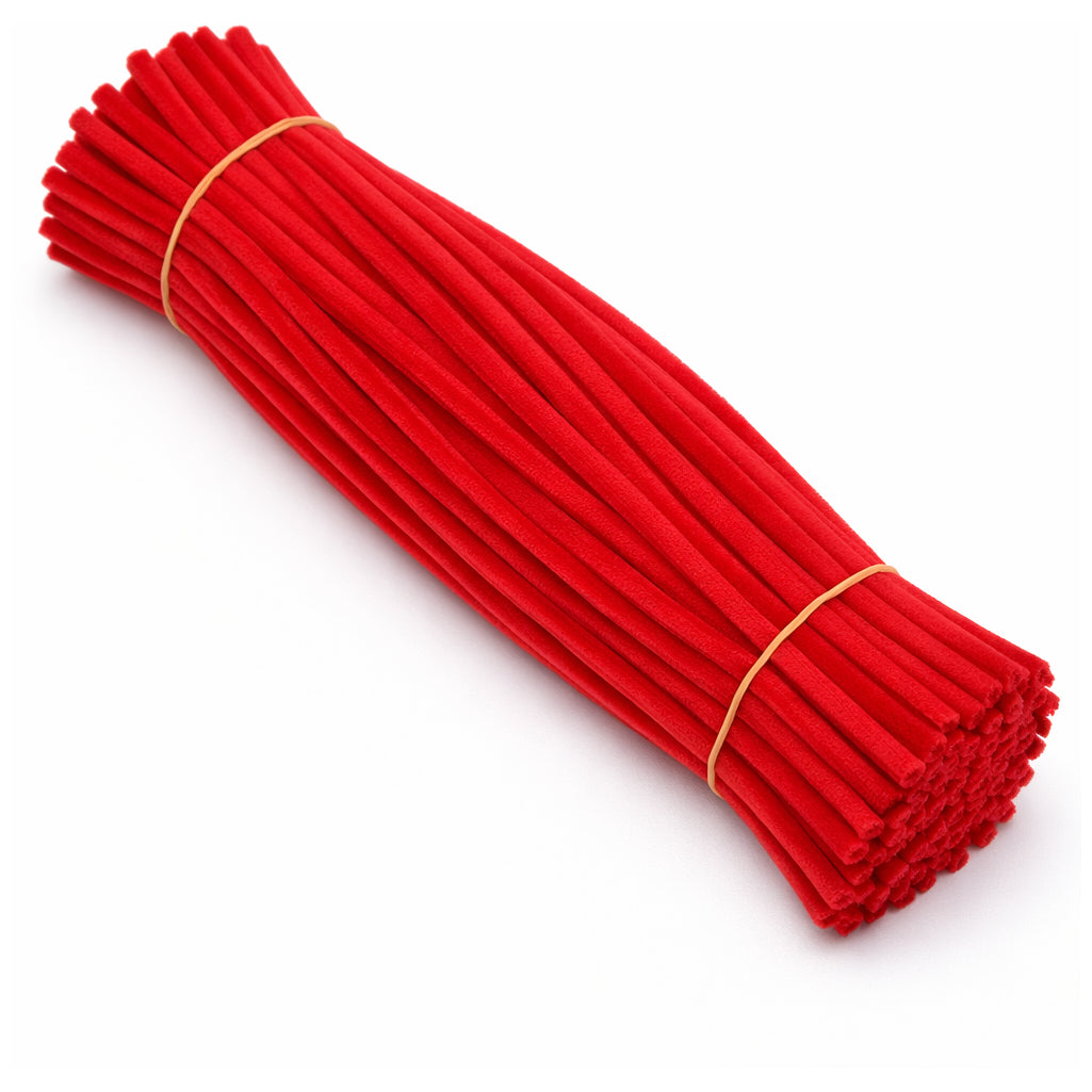 12 Inch Chenille Stem Pipe Cleaners 6 to 7 mm Thick for DIY Crafts and Decorations