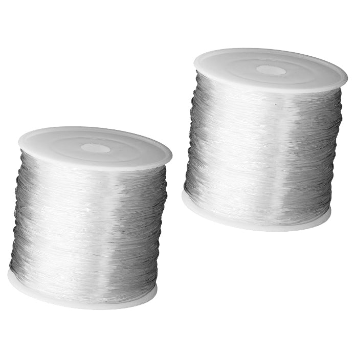 Crystal Clear Elastic Bracelet String Cord for Jewelry Making Beading with Clay Pony Seed Beads