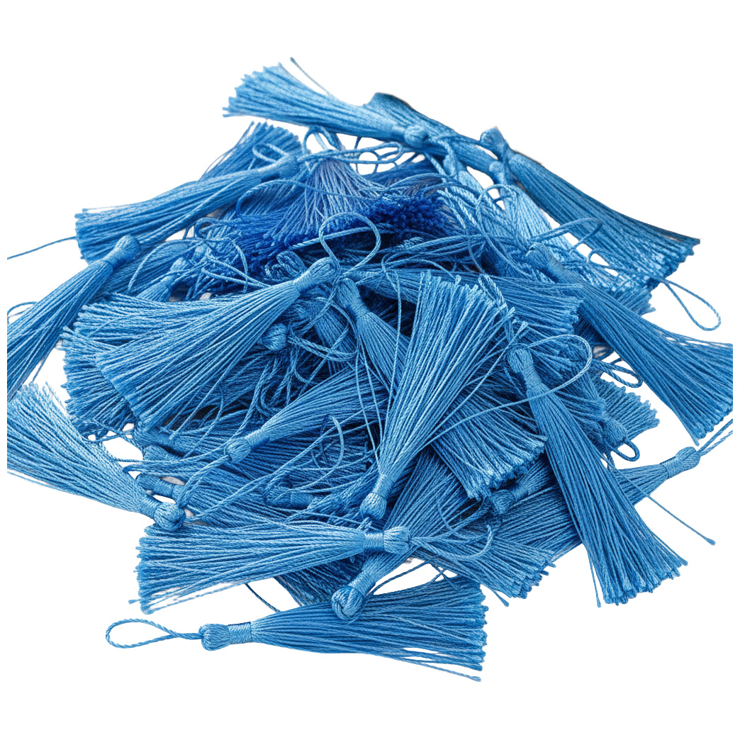 Bookmark Tassels Assorted Colors 5 Inch Craft Tassels with Loops for Keychains and DIY Projects, Pack of 140