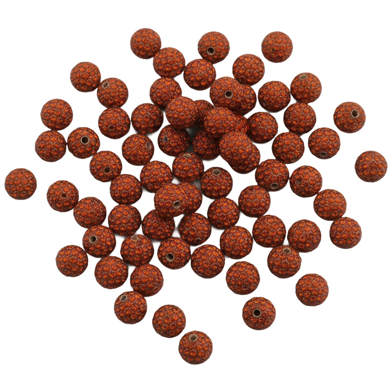 Sparkle Rhinestone Clay Beads Round Disco Spacer Beads for Jewelry Making, Bracelets, Earrings and DIY Craft Projects