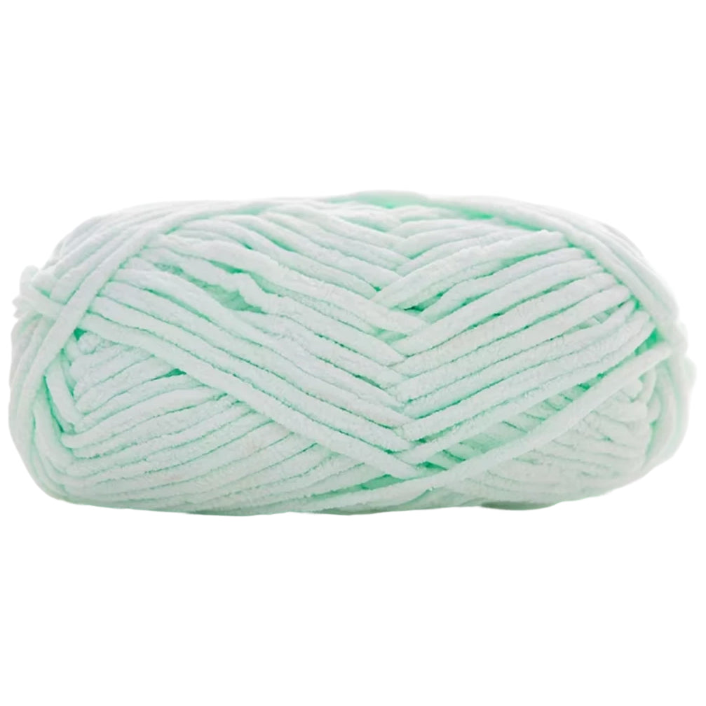 Soft Velvet Chenille Yarn for Crocheting, 100g/3.53oz, 74.3 Yards, Baby Blanket Yarn