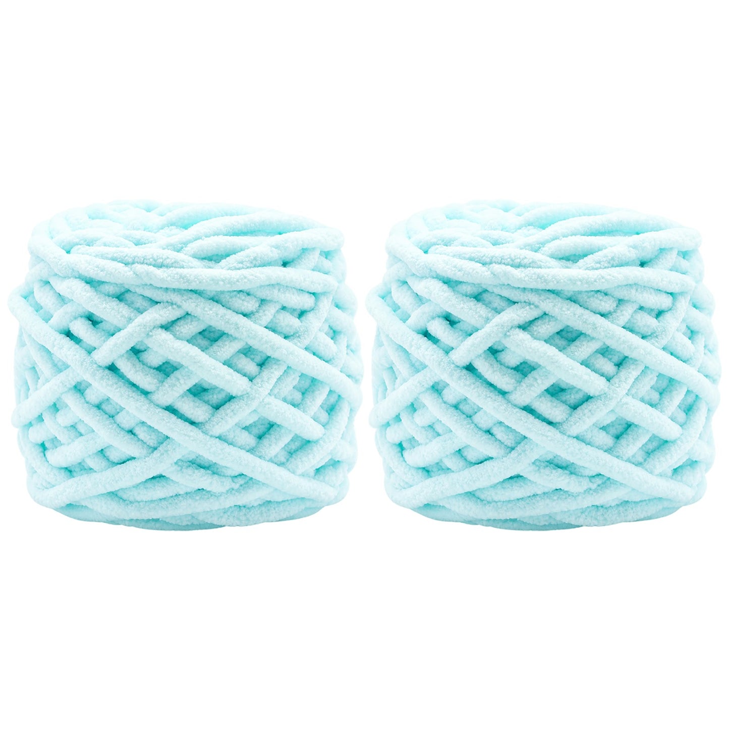 Soft Chenille Yarn for Crocheting Knitting Plush Crafts Blankets Scarves Hats and DIY Projects 100 Grams/3.52oz 54.68 yards, Pack of 2