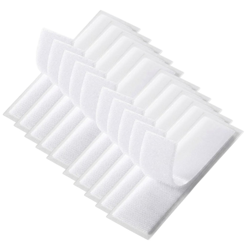 Strips with Adhesive for Fabric, No Sew Stick On for Fabric, Sticky Back for Clothes, Curtains - Heavy Duty Double Sided Hook and Loop Hem Tape Fasteners, No Sewing No Iron