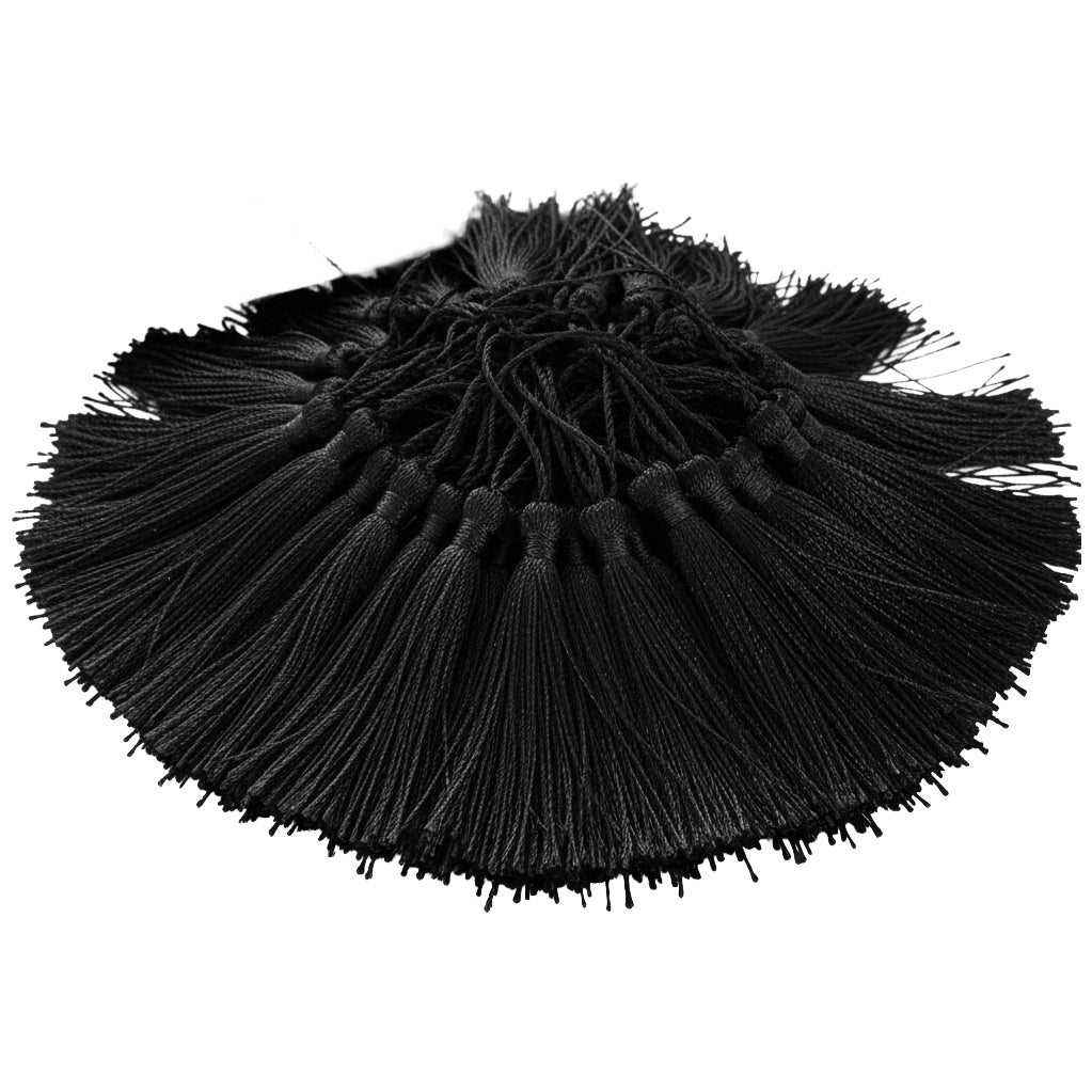 Bookmark Tassels Assorted Colors 5 Inch Craft Tassels with Loops for Keychains and DIY Projects, Pack of 140