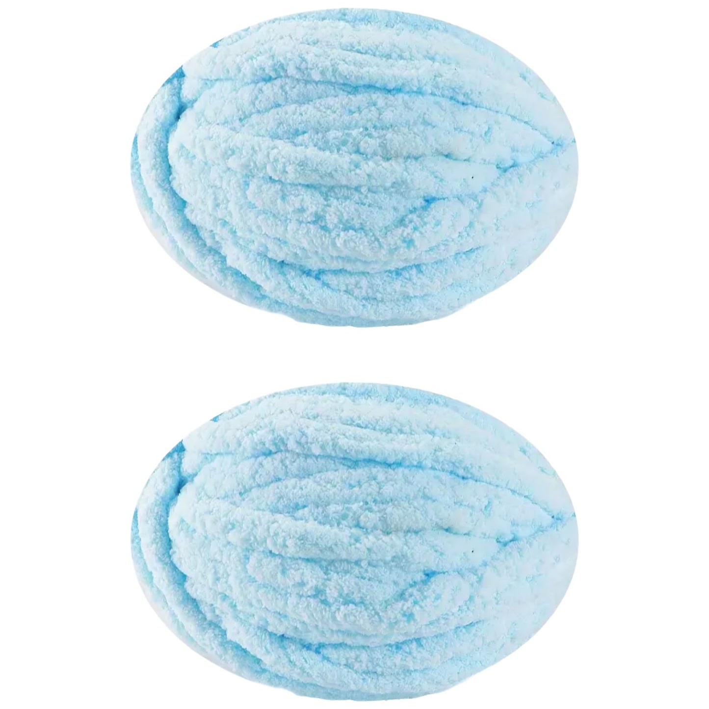 Jumbo Chunky Chenille Yarn for Knitting Crochet Weaving Blankets and DIY Craft Projects 250 Grams/8.82oz 29.53 yards, Pack of 2