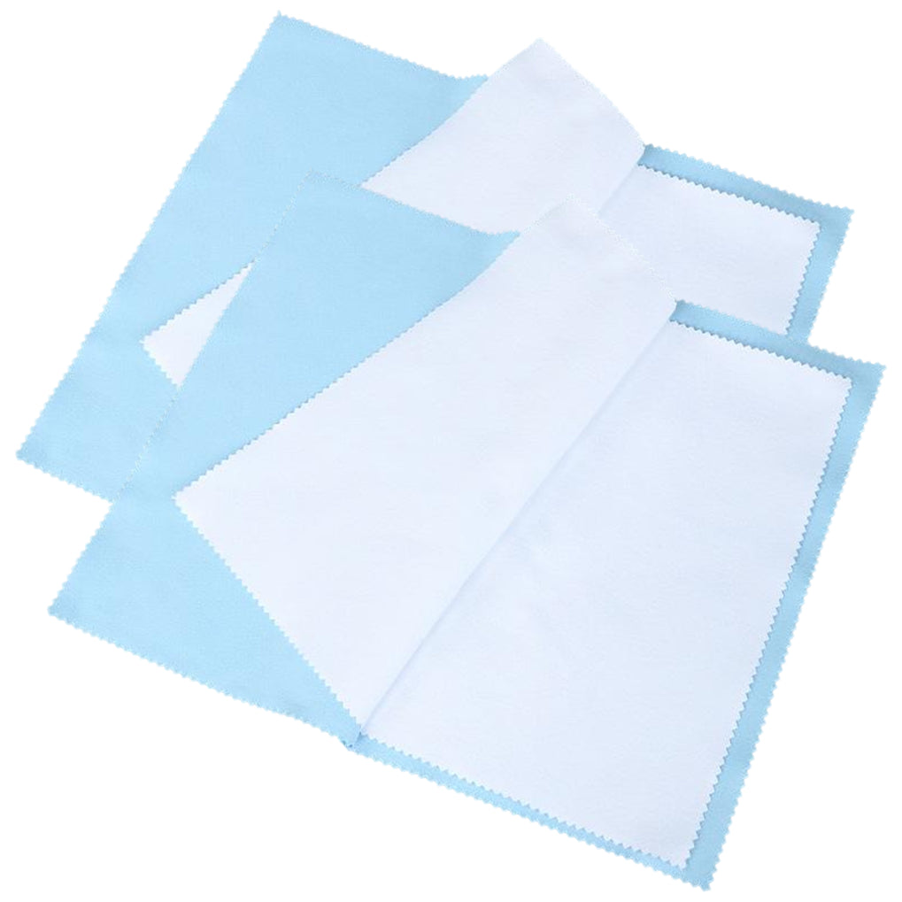 Large Jewelry Polishing Cloth 10 x 12.60 Inches for Silver Gold Diamond Coins and Precious Stones, Pack of 2
