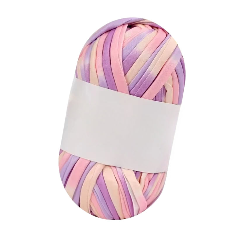Polyester T-Shirt Yarn for Crochet Bags, Baskets, Coasters, and Crafts, 100g/3.53oz 48 Yards