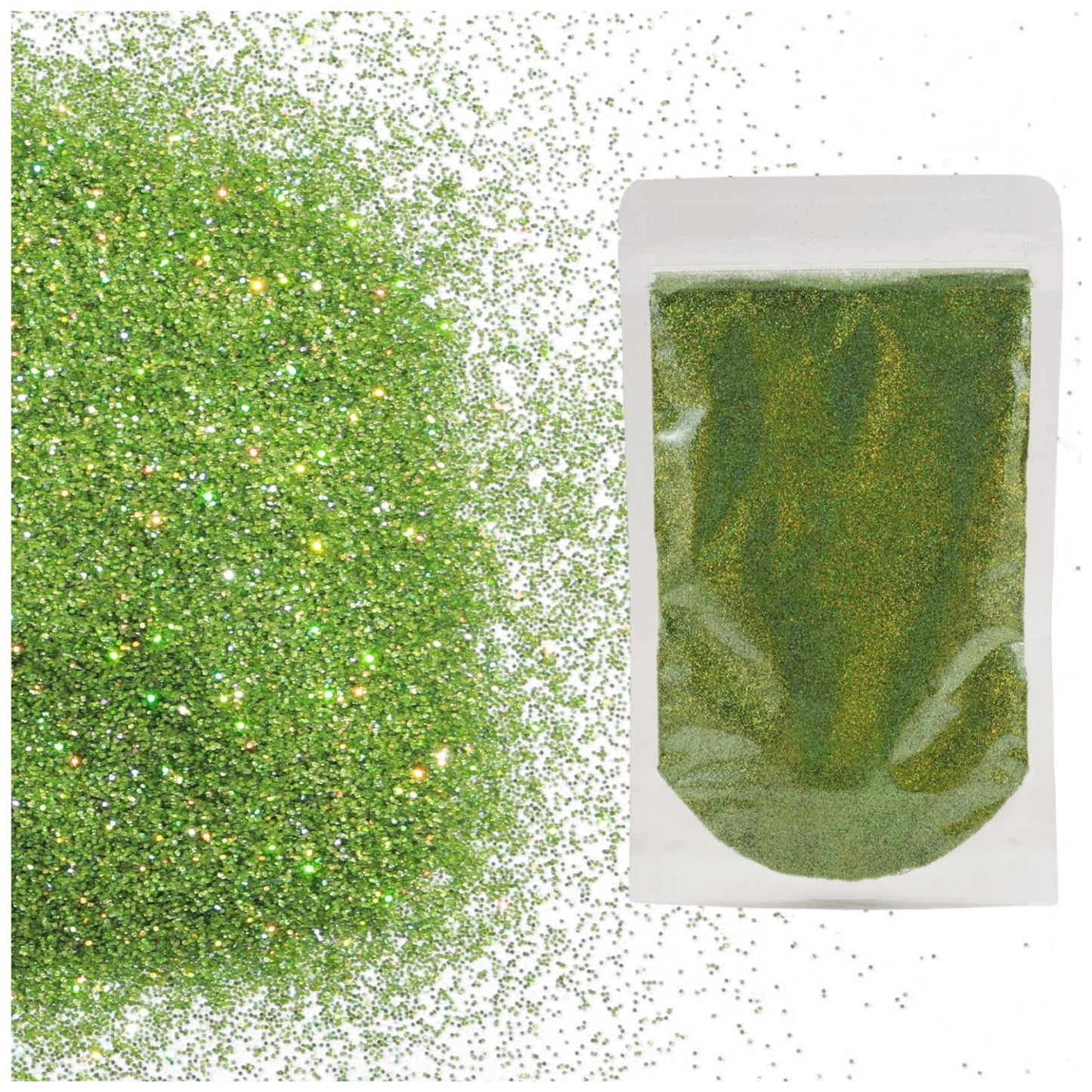 Holographic Fine Glitter 2mm 1/128 for Crafts Resin Jewelry Keychains and Party Decorations