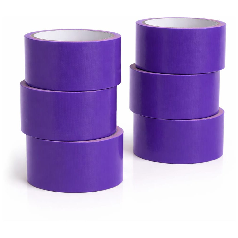 Heavy-Duty Colored Duct Tape 10 Yards x 2 Inch Rolls Multi-Pack for Crafts DIY and School Supplies, Pack of 6
