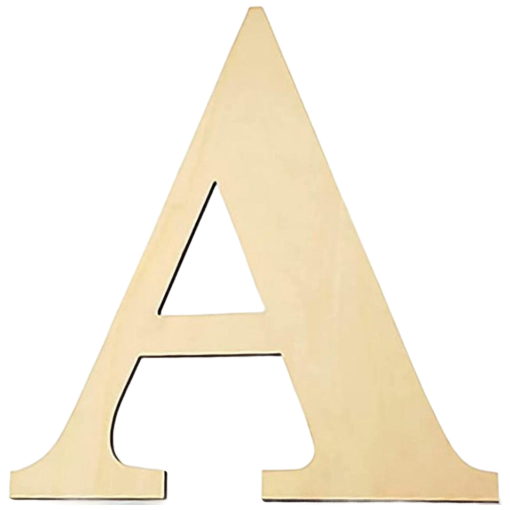 17 Inch Large Unfinished Wooden Letters and Numbers for Crafts and Home Event Decorations