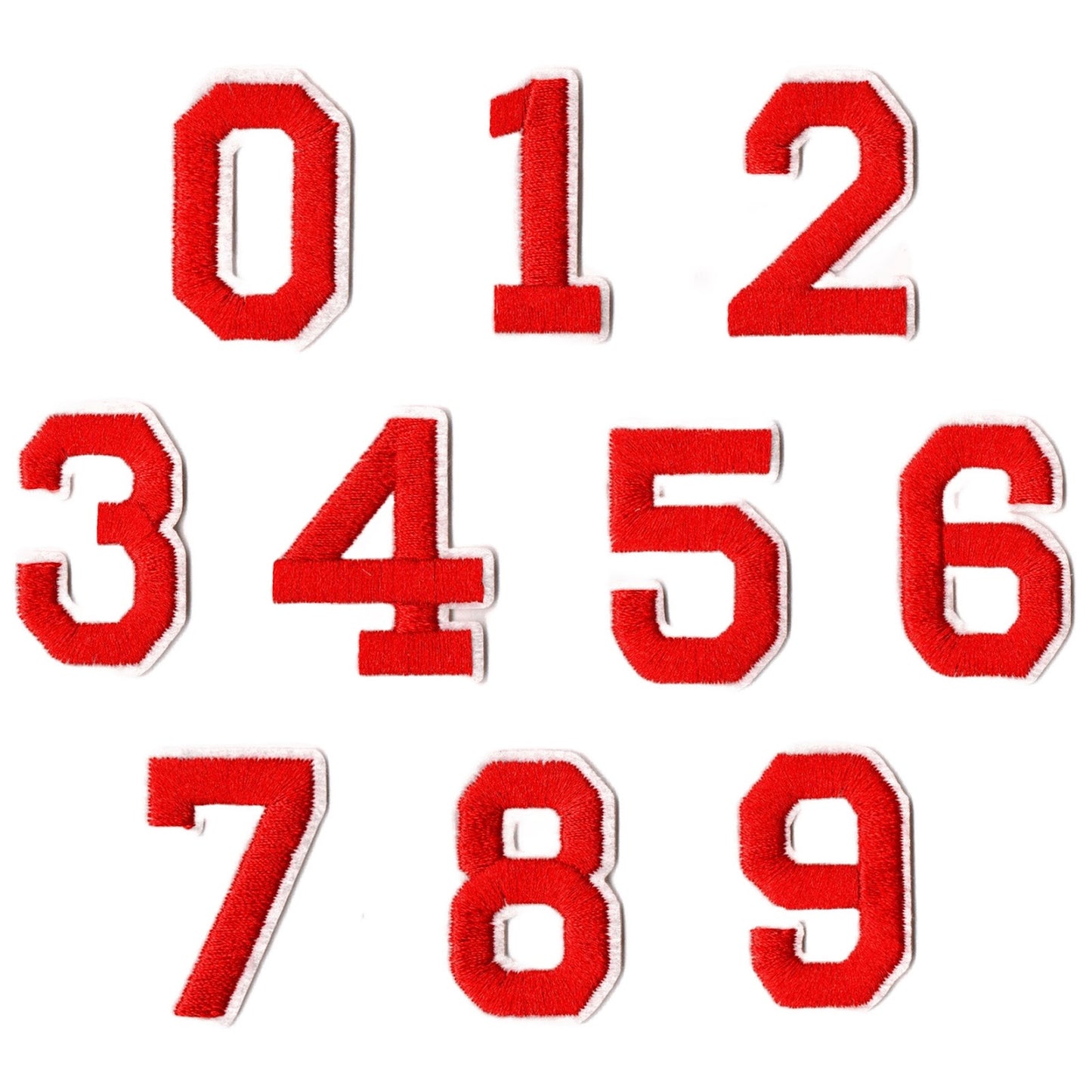 Iron-On Alphabet and Number Embroidered Patches for Clothing, Hats, Jeans, DIY Crafts and Sewing Repairs