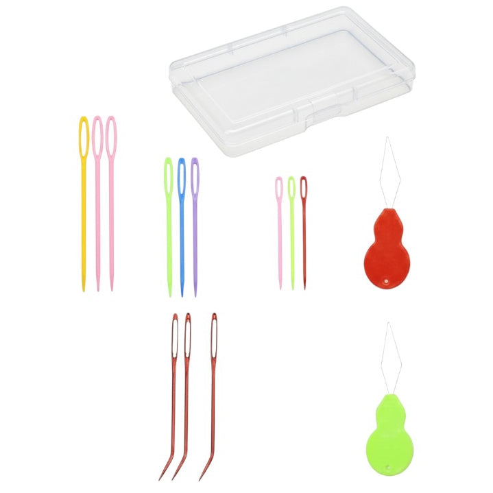 Assorted Yarn Needles Set Large Eye Blunt Tapestry and Darning Needles with Storage Box