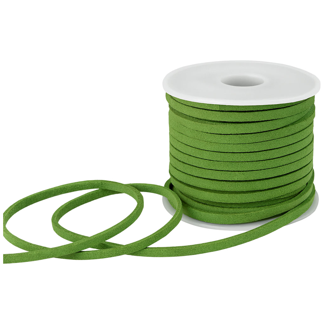 2.6mm x 5m Flat Genuine Leather Cord for Braiding, Jewelry Making, and Craft Projects