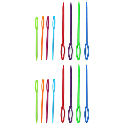 Large Eye Plastic Yarn Needles for Crochet Knitting Sewing DIY Crafts Colorful Lacing Tools
