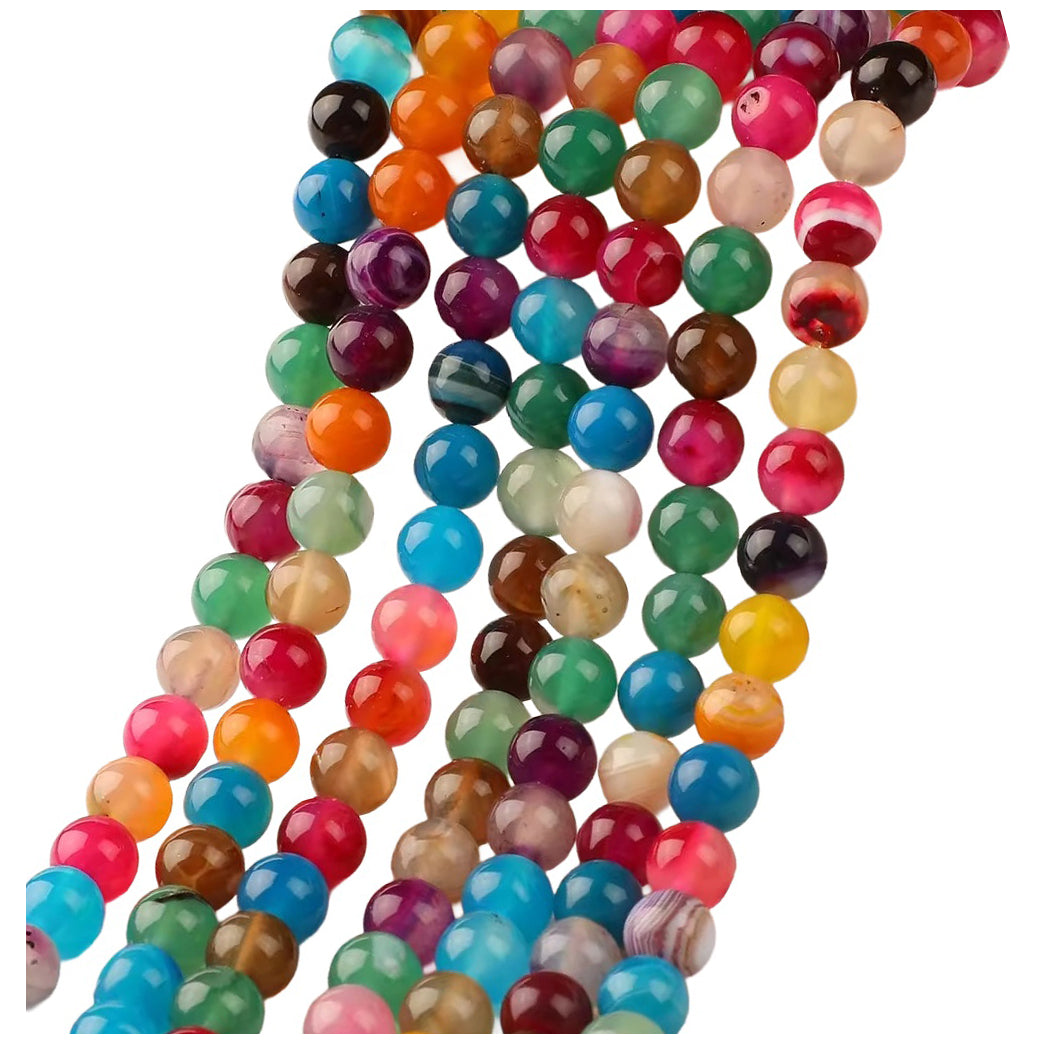Multicolor Natural Gemstone Spacer Beads for DIY Bracelet and Necklace Making