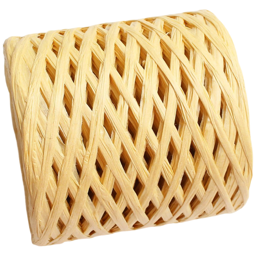 Kraft Raffia Paper Ribbon 0.78" x 200m for Gift Wrapping, Crafting, and Packaging Projects