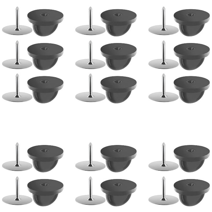 Rubber Butterfly Clutch Pin Backs 9mm x 10mm for Lapel Enamel Pins Badges and Jewelry Making