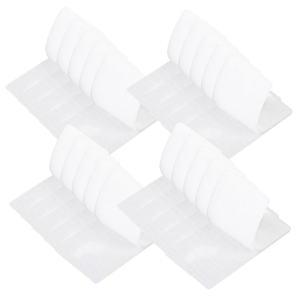 Strips with Adhesive for Fabric, No Sew Stick On for Fabric, Sticky Back for Clothes, Curtains - Heavy Duty Double Sided Hook and Loop Hem Tape Fasteners, No Sewing No Iron