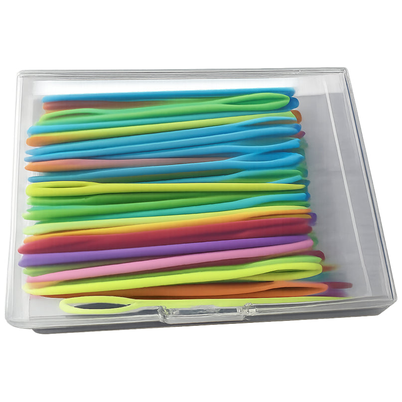 Plastic Yarn Sewing Needles With Storage Box for Knitting, Crochet, DIY Craft Stitching Projects Handmade, Pack of 50