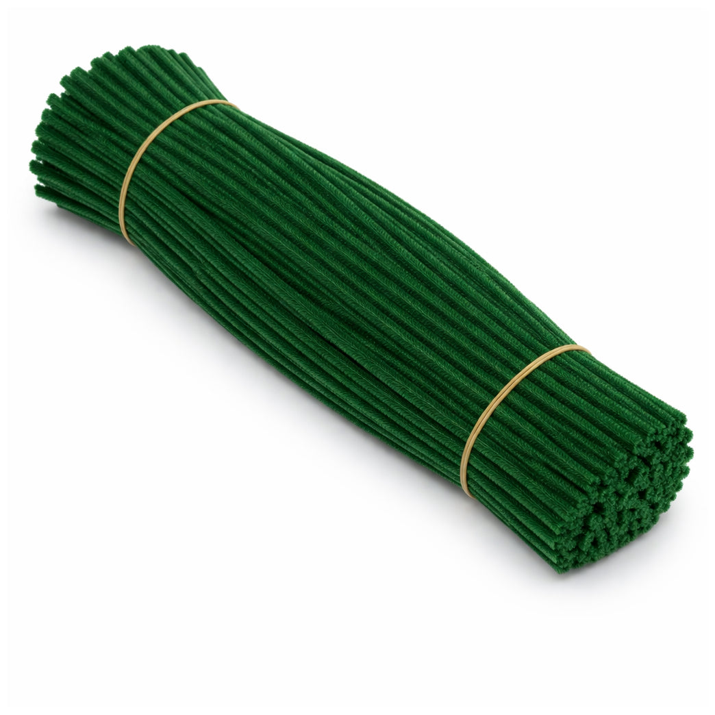 12 Inch Chenille Stem Pipe Cleaners 6 to 7 mm Thick for DIY Crafts and Decorations