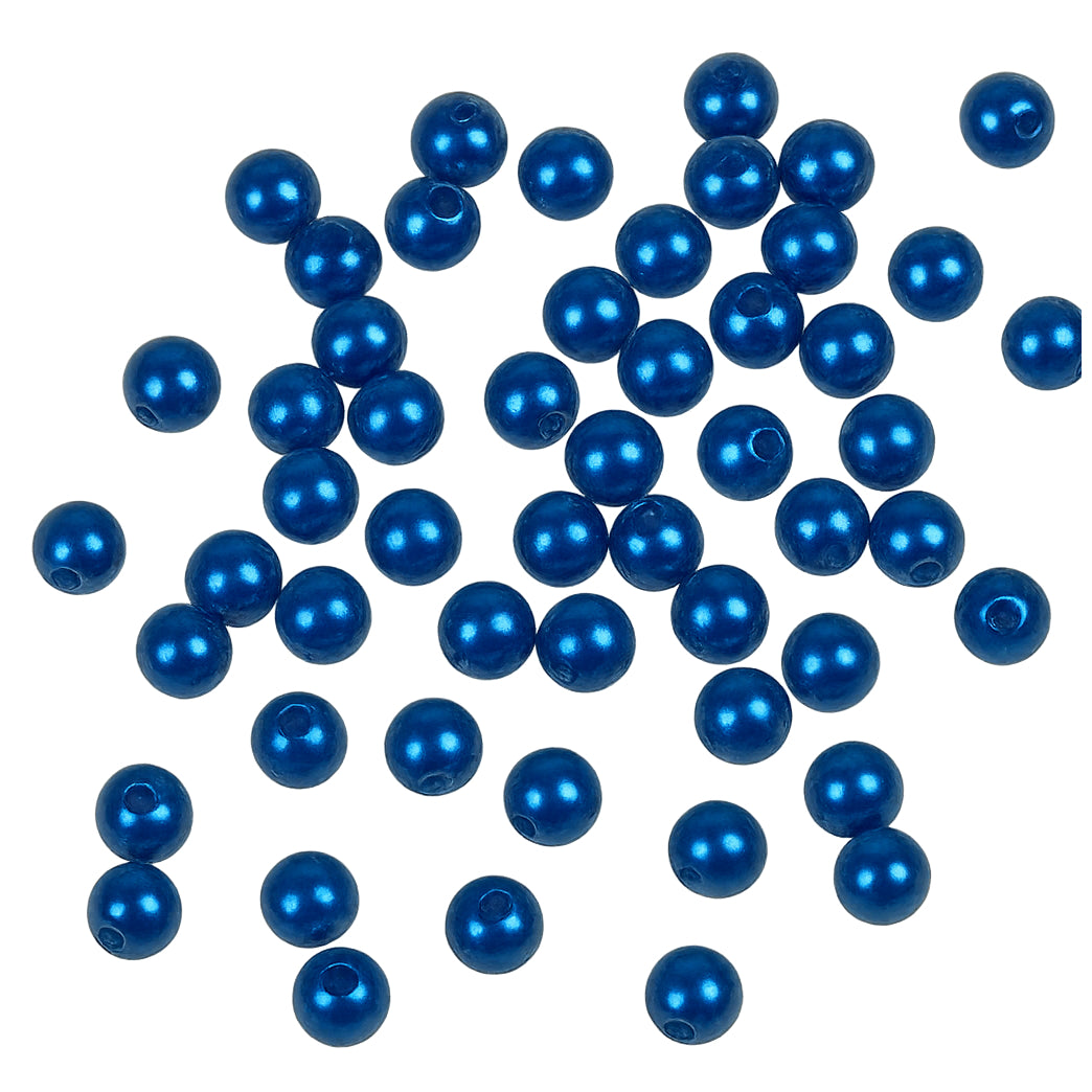 8mm White Plastic Pearl Beads for Jewelry Making, Crafts, and DIY Decorations, 1800 Pcs