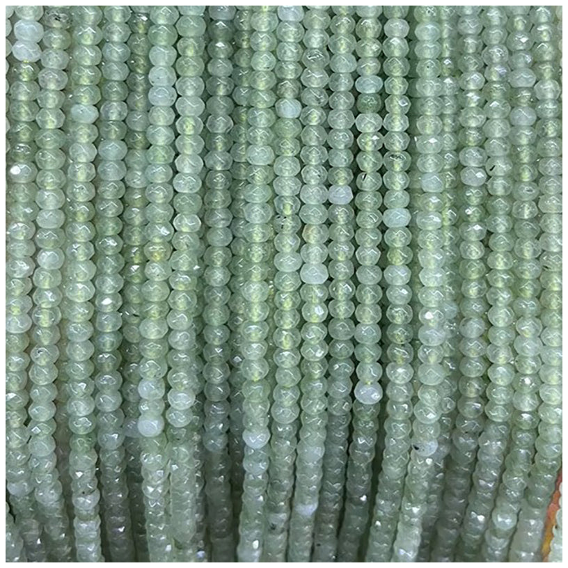 Multicolor Natural Rondelle Stone Beads 38cm Strand for Jewelry Making and DIY Crafts