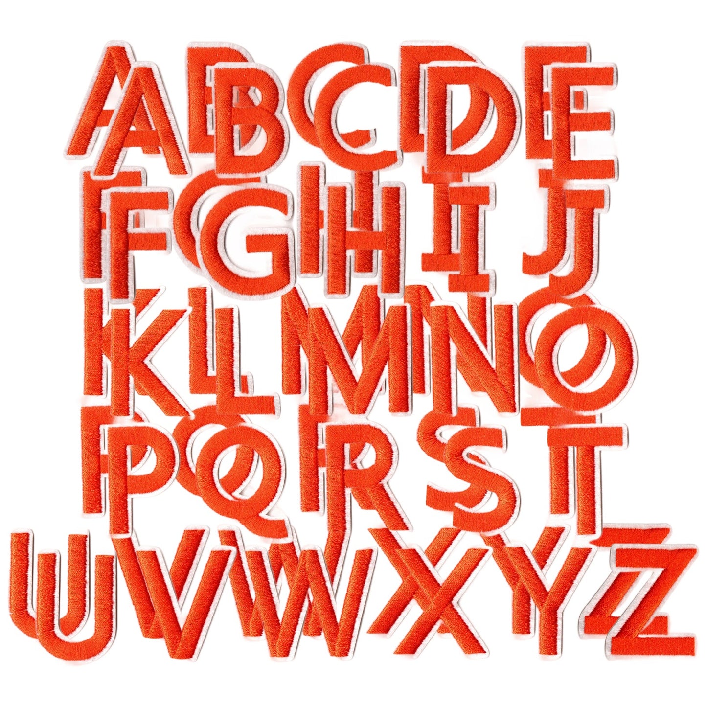 Iron On Alphabet Letter Patches A to Z Embroidered Applique for Clothes Hats Jeans