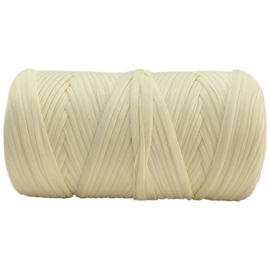 Polyester T-Shirt Yarn Thick Crochet Fabric Ribbon for Knitting Bags, Rugs, and Crafts, 400 Grams/14.11oz, 142.17 yards